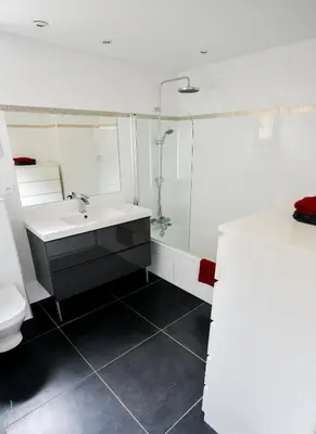 Salle de bains dans l'établissement Studio Part Dieu Bellecombe