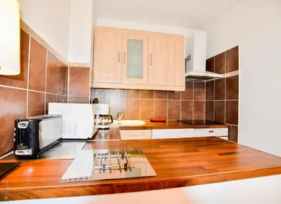 Cuisine ou kitchenette dans l'établissement Studio Part Dieu Bellecombe