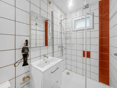 Salle de bains dans l'établissement Le Petit Torcieu