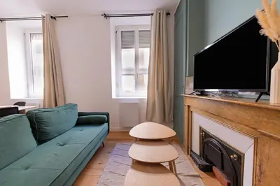 Télévision ou salle de divertissement dans l'établissement Le Palais Boursier - Cordeliers