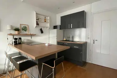 Cuisine ou kitchenette dans l'établissement Lovely bright cocoon - Hyper center de Lyon