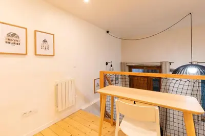 Coin salon dans l'établissement SmartStay Duplex - Centre-ville