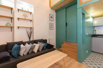 Cuisine ou kitchenette dans l'établissement SmartStay Duplex - Centre-ville
