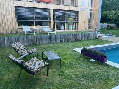 Jardin de l'établissement Magnifique studio indépendant