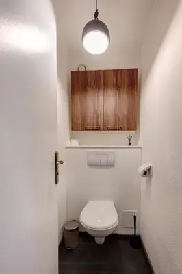 Salle de bains dans l'établissement Appartement proche du Parc de la Tête d'Or - Garage Gratuit