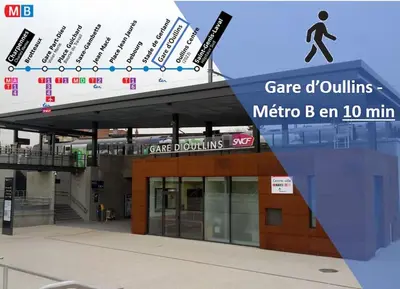 Plan de l'établissement Superbe studio rénové proche Métro avec garage