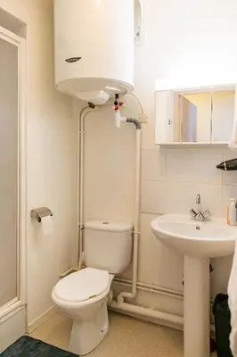 Salle de bains dans l'établissement Villeurbanne Centre Appartement Meublé