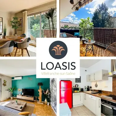 LOASIS -T4 Garage Clim Terrasse WIFI Centre-Ville