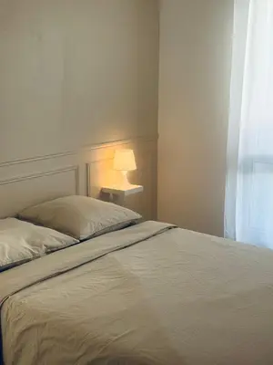Un ou plusieurs lits dans un hébergement de l'établissement Appartement cosy à Bron