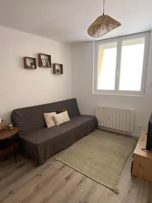 Coin salon dans l'établissement Appartement proche CNPE et PIPA