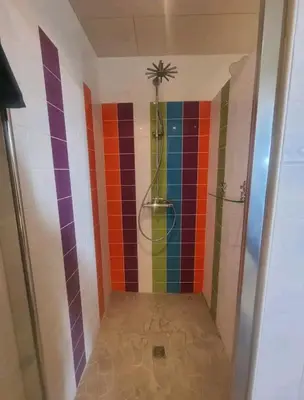 Salle de bains dans l'établissement Studio Cosy, jardin privatif