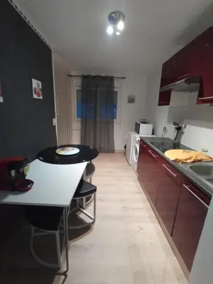 Cuisine ou kitchenette dans l'établissement Studio cosy à 10 minutes du centre-ville.