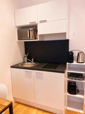 Cuisine ou kitchenette dans l'établissement Le Petit Lyonnais - Coeur de Lyon - 2 pers.