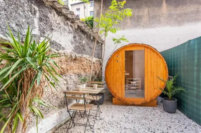 Terrasse ou espace extérieur de l'établissement Le Cocon Traboule & SPA