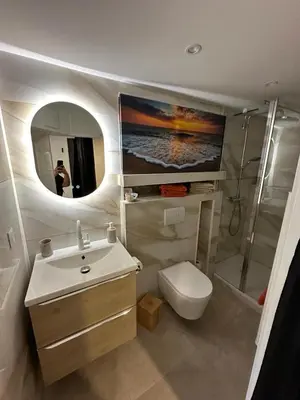 Salle de bains dans l'établissement O'Sunaj