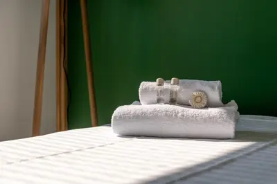 Un ou plusieurs lits dans un hébergement de l'établissement Appartement des Tourelles - Welkeys