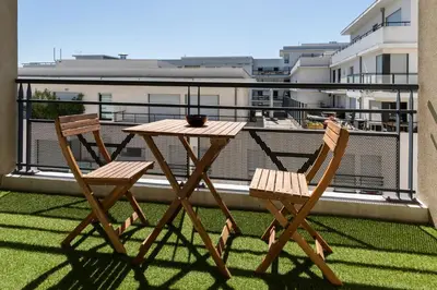 Balcon ou terrasse dans l'établissement L'élégant - Desaugiers
