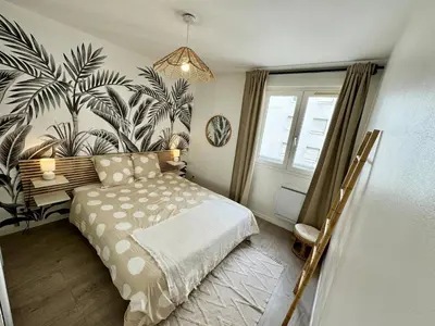 Un ou plusieurs lits dans un hébergement de l'établissement Suite Mendoza - Appartement 4 personnes - Check in h24 & Wifi