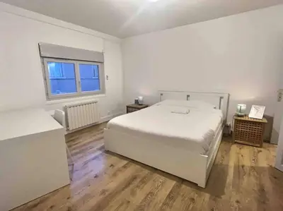 Un ou plusieurs lits dans un hébergement de l'établissement Le Pélican Villardois - 2 chambres - centre