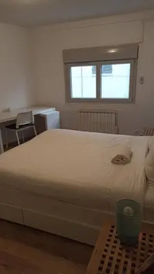 Un ou plusieurs lits dans un hébergement de l'établissement Le Pélican Villardois - 2 chambres - centre
