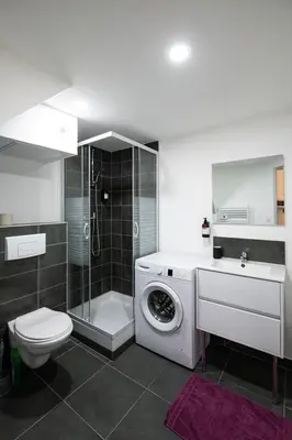 Salle de bains dans l'établissement Casa Azul - Belle maisonnette colorée - Garibaldi