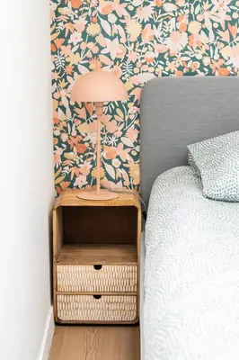 Un ou plusieurs lits dans un hébergement de l'établissement Casa Azul - Belle maisonnette colorée - Garibaldi