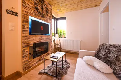 Télévision ou salle de divertissement dans l'établissement Suite Chalet K - Hyper Centre- Gare