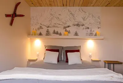 Un ou plusieurs lits dans un hébergement de l'établissement Suite Chalet K - Hyper Centre- Gare