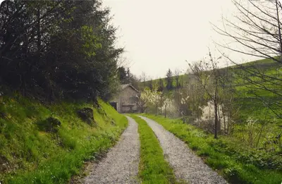 Paysage naturel près de la maison de vacances