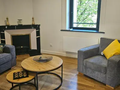 Coin salon dans l'établissement Chambres d'Hotes Le Panoramic Chiroubles Beaujolais