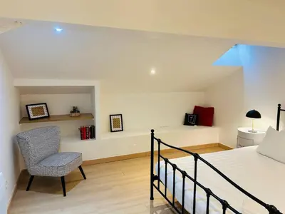 Un ou plusieurs lits dans un hébergement de l'établissement Loft ROSALIE - Le Méridien #Parking #Lave-linge #Clim #Netflix
