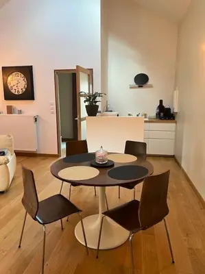 Coin salon dans l'établissement 5 mn Vienne, confort et calme à la campagne