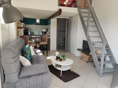 Coin salon dans l'établissement Studio Belle Vue