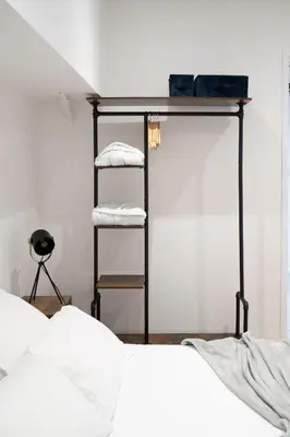 Un ou plusieurs lits dans un hébergement de l'établissement Loft MEHARI - Le Méridien #Parking #Lave-linge #Clim #Netflix