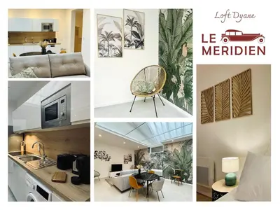 Cuisine ou kitchenette dans l'établissement Loft DYANE - Le Méridien #Parking #Lave-linge #Clim #Netflix