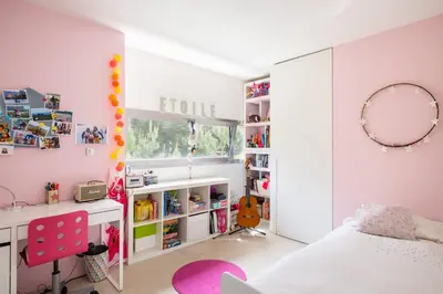 Un ou plusieurs lits dans un hébergement de l'établissement Blanche - Contemporary architect's house