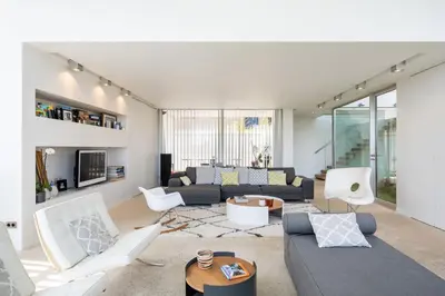 Coin salon dans l'établissement Blanche - Contemporary architect's house