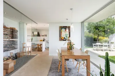 Coin salon dans l'établissement Blanche - Contemporary architect's house