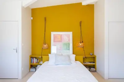 Un ou plusieurs lits dans un hébergement de l'établissement Togo - Stunning contemporary architect's house