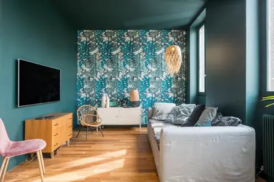 Télévision ou salle de divertissement dans l'établissement La Poste - Vintage style refurbished house