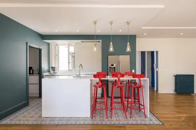 Cuisine ou kitchenette dans l'établissement Sand - Renovated top floor apartment