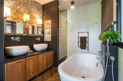 Salle de bains dans l'établissement Le Cèdre du Liban -Urban chic house in the city