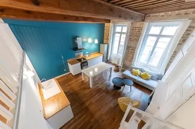 Coin salon dans l'établissement GuestReady - A classy stay in the heart of Lyon