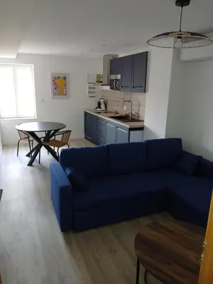 Cuisine ou kitchenette dans l'établissement Tropical marlieux