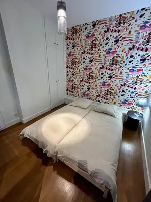 Un ou plusieurs lits dans un hébergement de l'établissement Appartement de caractère 6 pers - hyper centre de Lyon