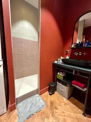 Salle de bains dans l'établissement Appartement de caractère 6 pers - hyper centre de Lyon