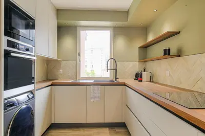 Cuisine ou kitchenette dans l'établissement Luxe et Design avec parking gratuit