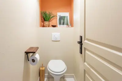 Salle de bains dans l'établissement Le MAYA à Beauvallon pour 4 voyageurs