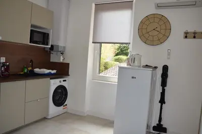 Cuisine ou kitchenette dans l'établissement Élégant T2 à Bron, Tramway à 2min, Box Parking, 4Personnes