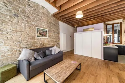 Cuisine ou kitchenette dans l'établissement All in Lyon | Grand T3 esprit loft – Central